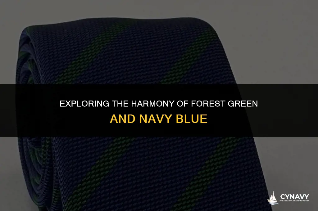 do forest green and navy blue go together