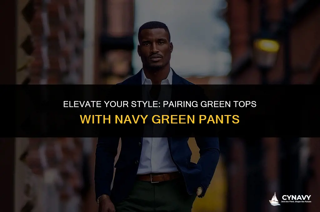 do green go with navy green pants
