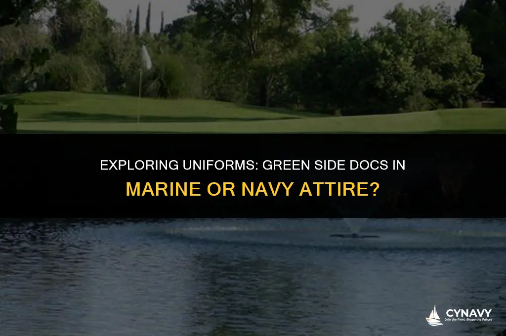 do green side docs wear marine uniform or navy uniform