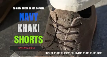 Elevate Your Summer Style: Pairing Grey Suede Shoes with Navy Khaki Shorts