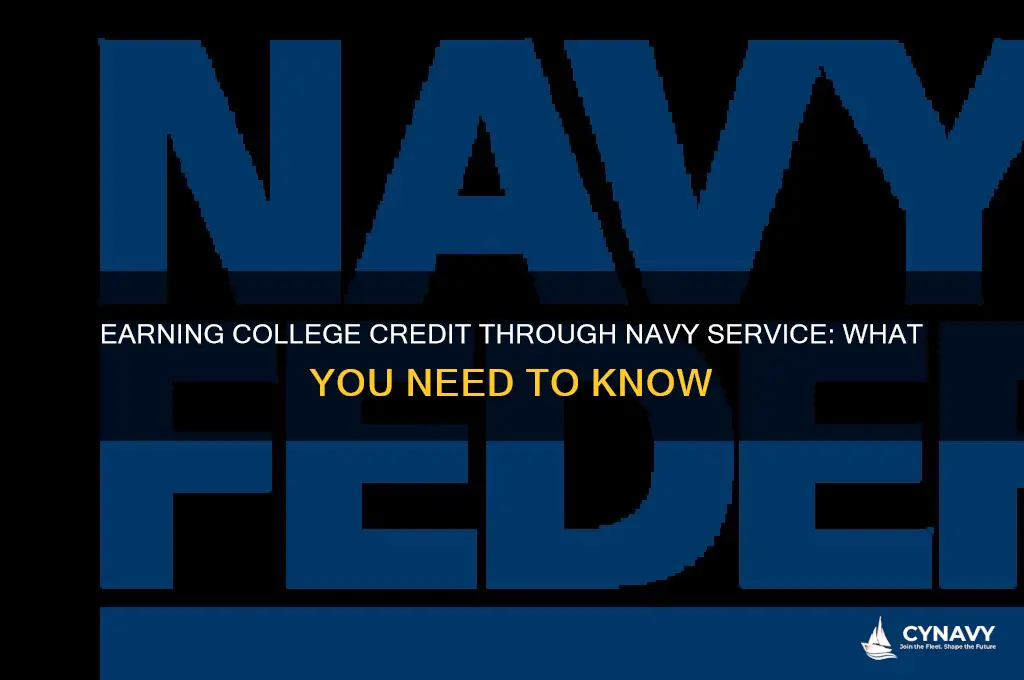 do i get college credit for navy