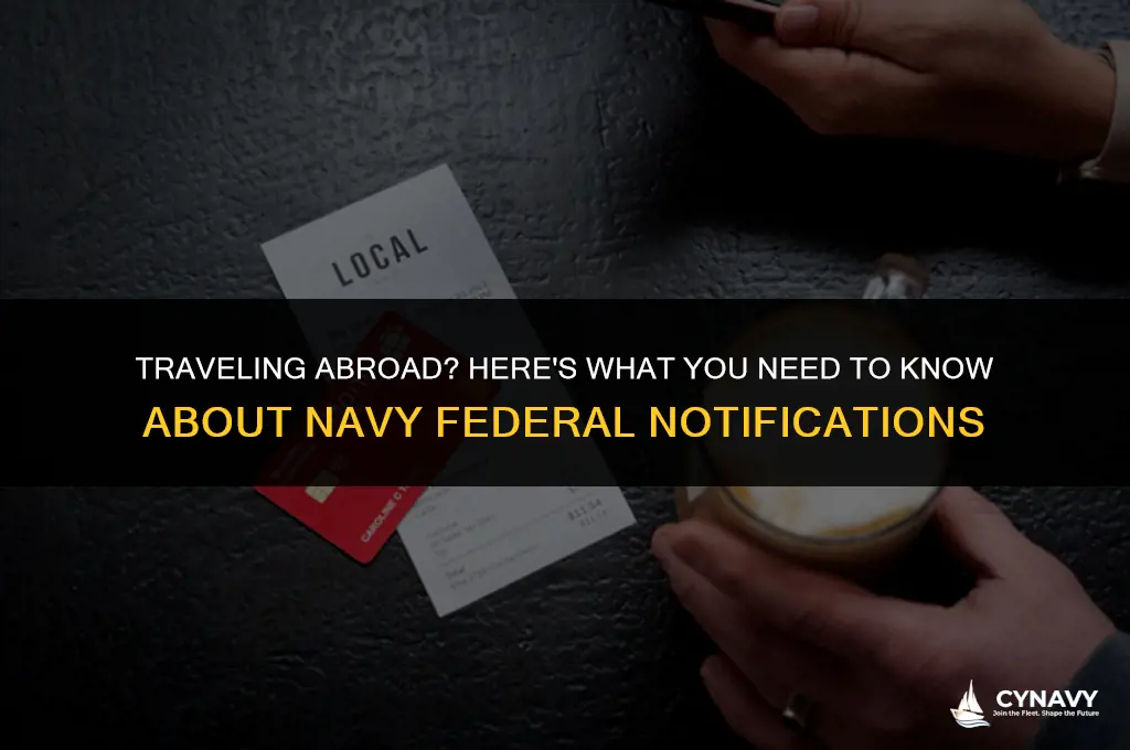 do i need to notify navy federal of international travel