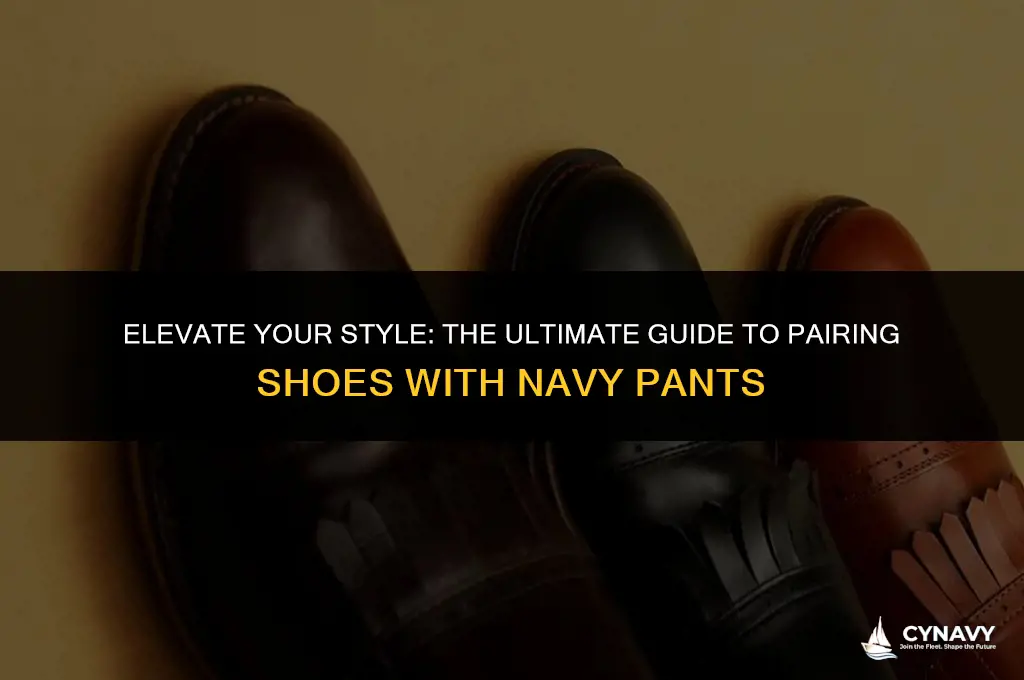do i wear brown or black shoes with navy pants