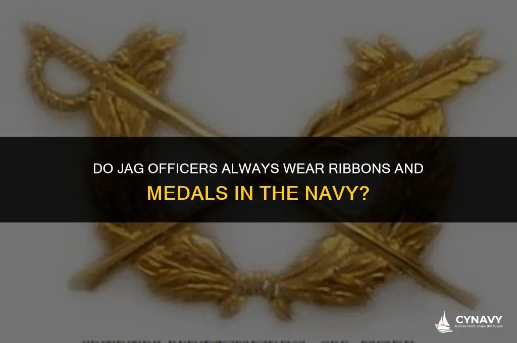 do jag officers always wear ribbons and medals navy