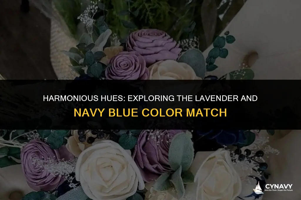 do lavender and navy blue match