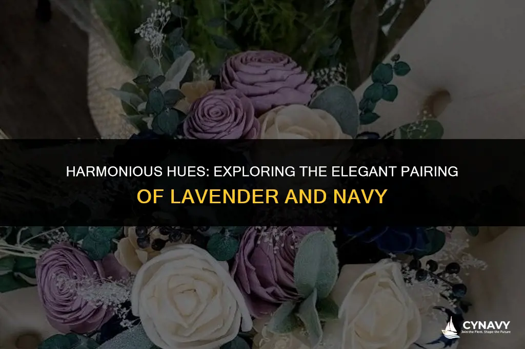do lavender and navy go together