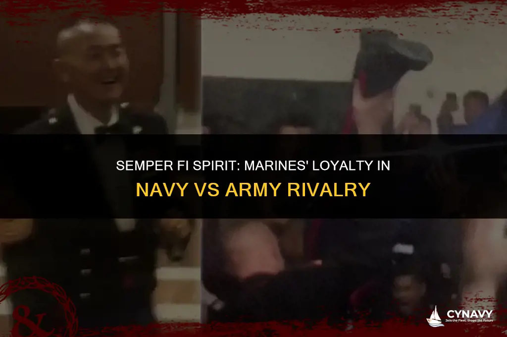 do marines cheer for navy vs army