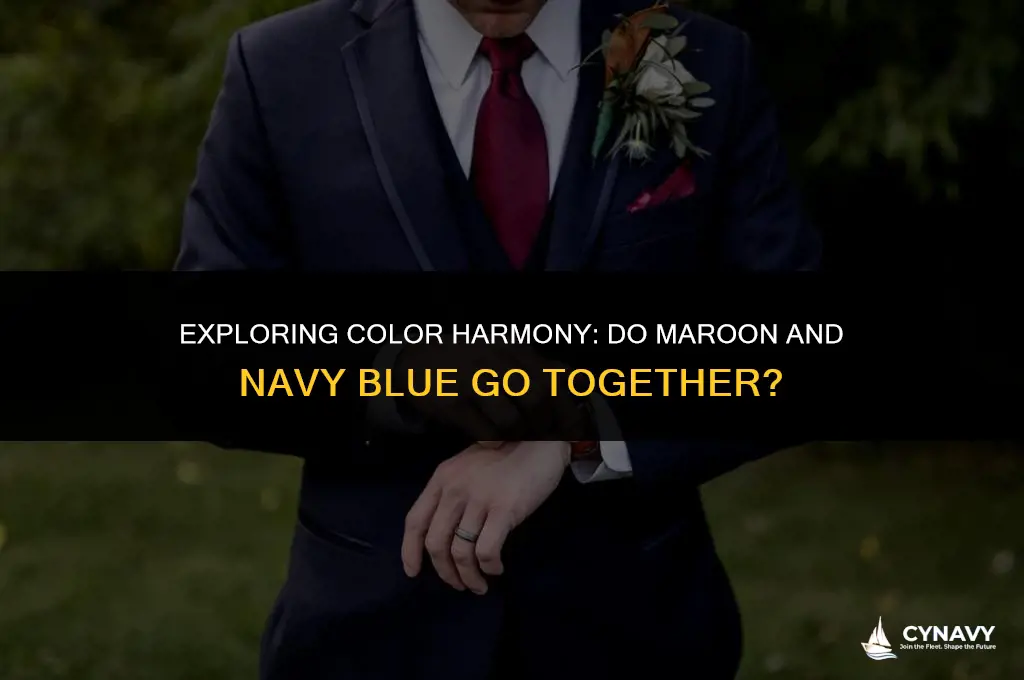 do maroon and navy blue go