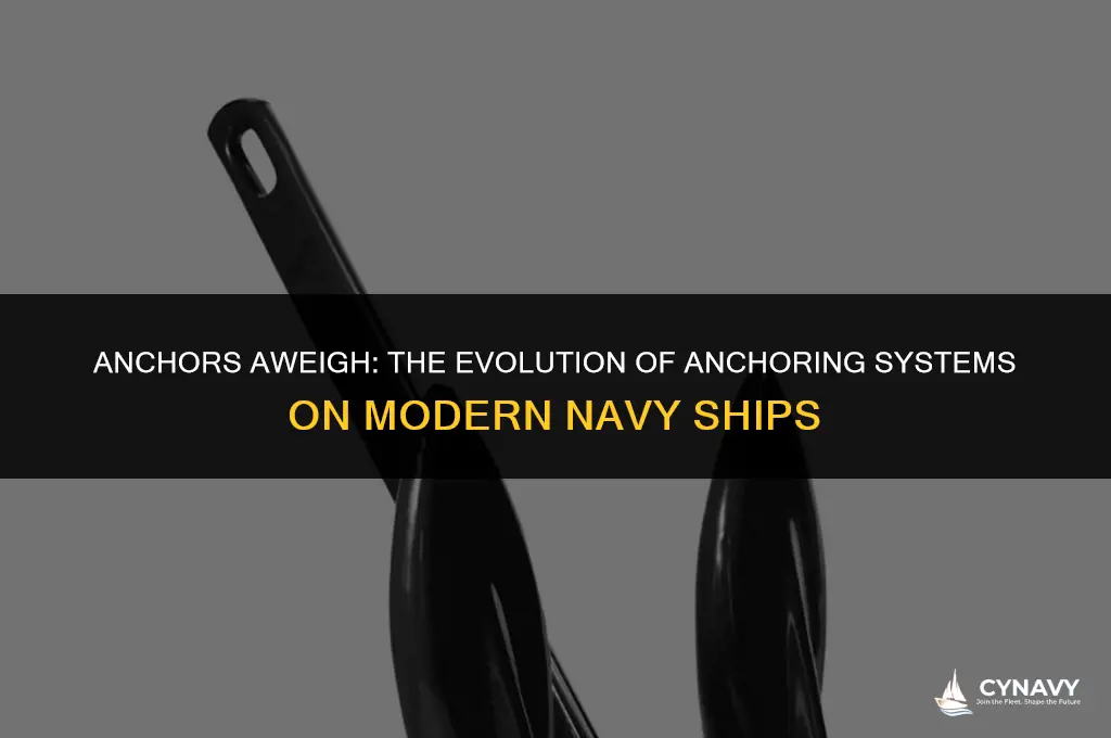 do modern navy ships have anchors