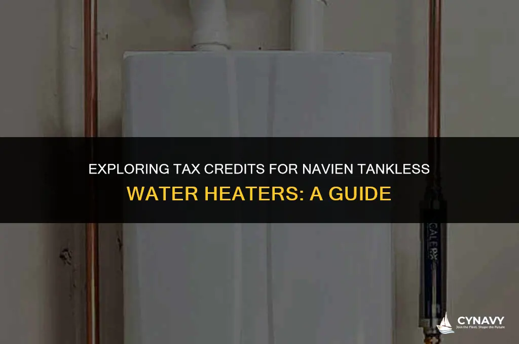 do navien tankless water heaters qualify for tax credit