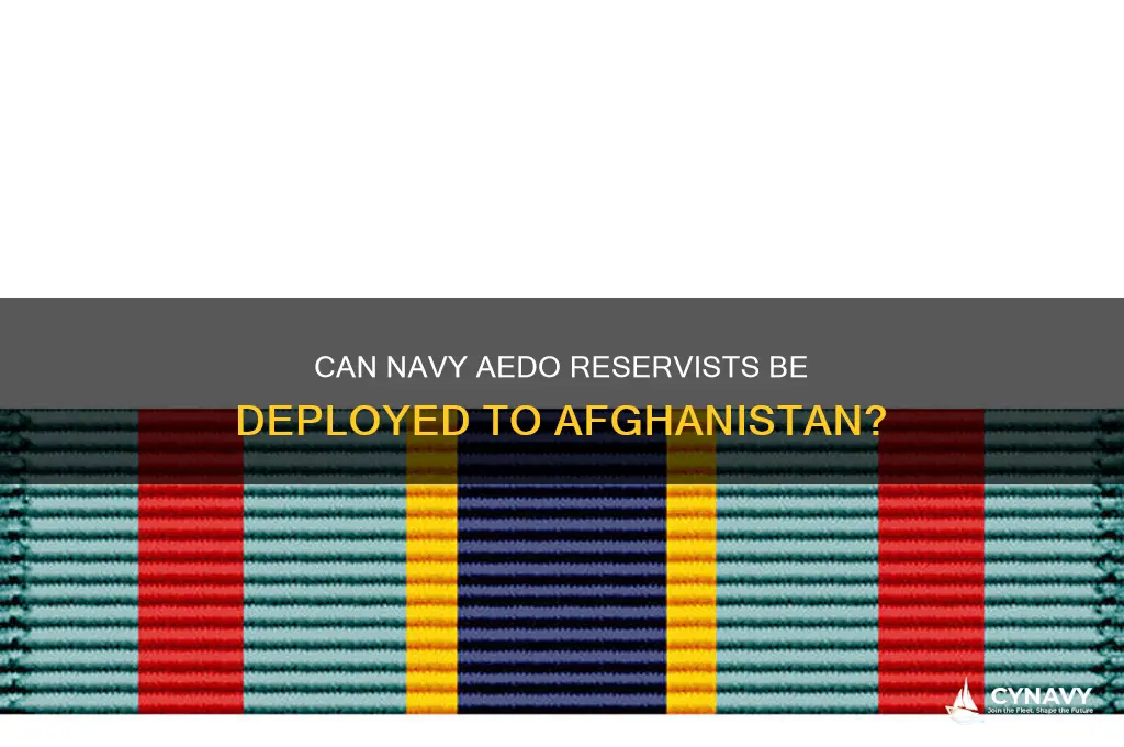 do navy aedo reserve get deployed to afganistan