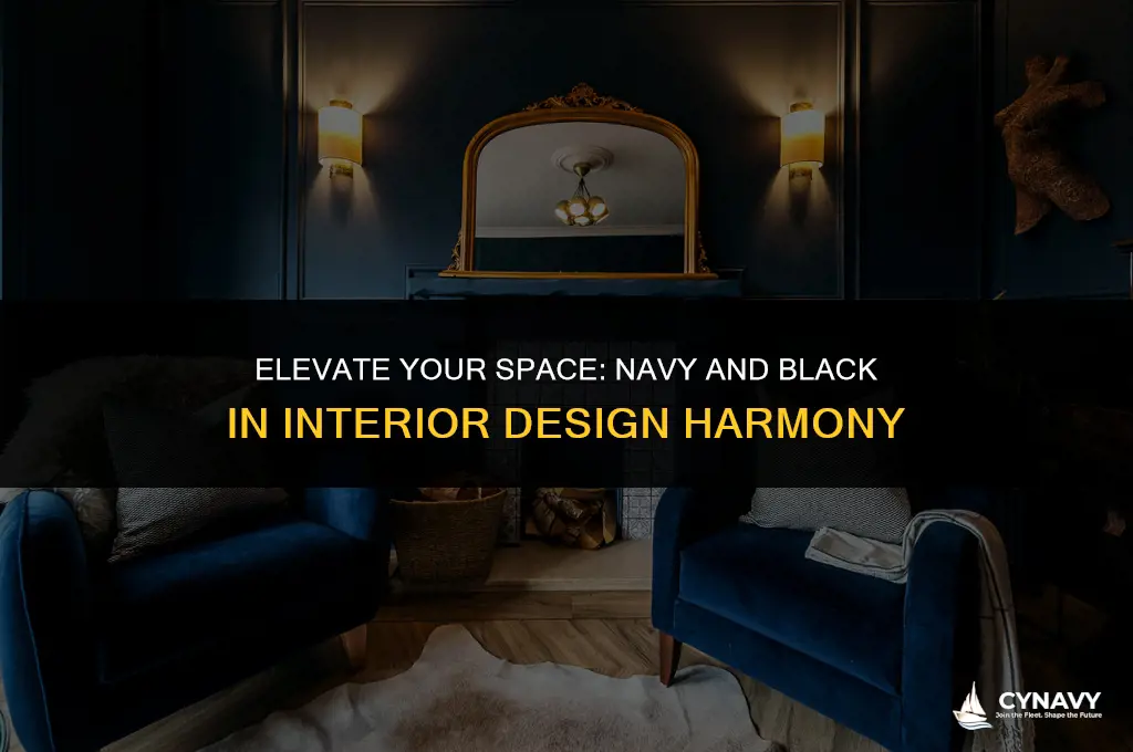 do navy and black go together interior design