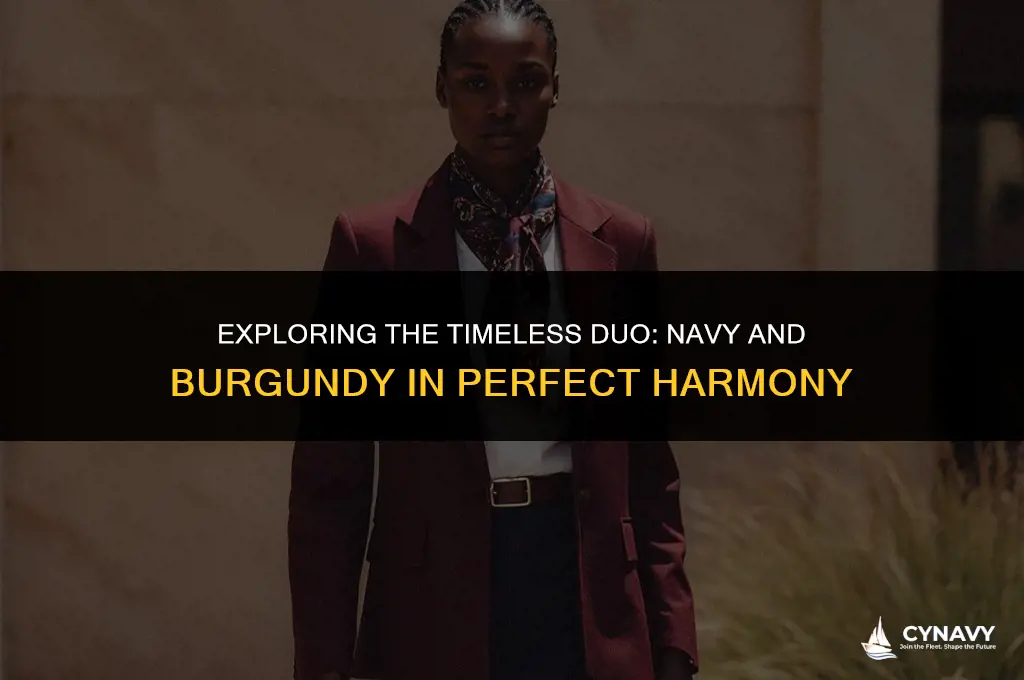 do navy and burgundy go together