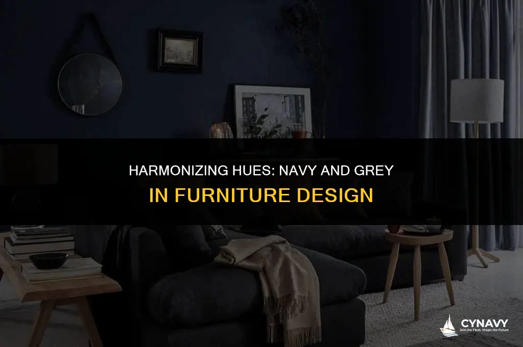 do navy and grey go together in furniture