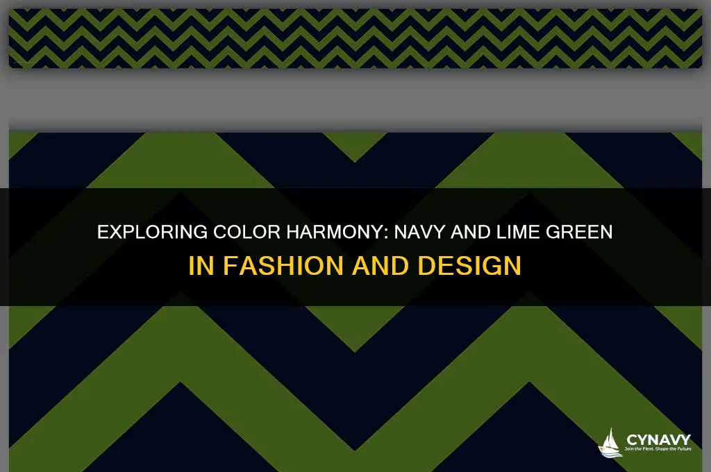 do navy and lime green go together