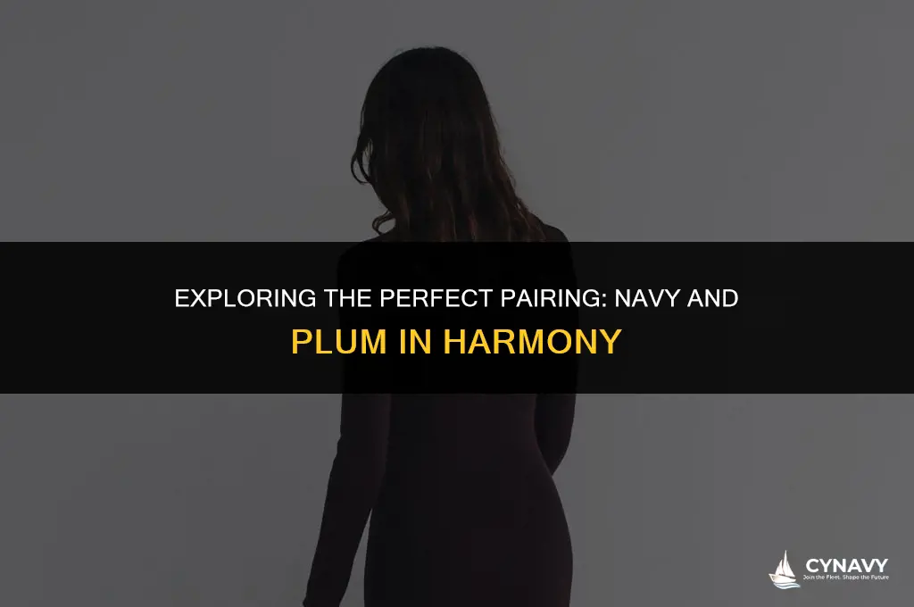 do navy and plum go together