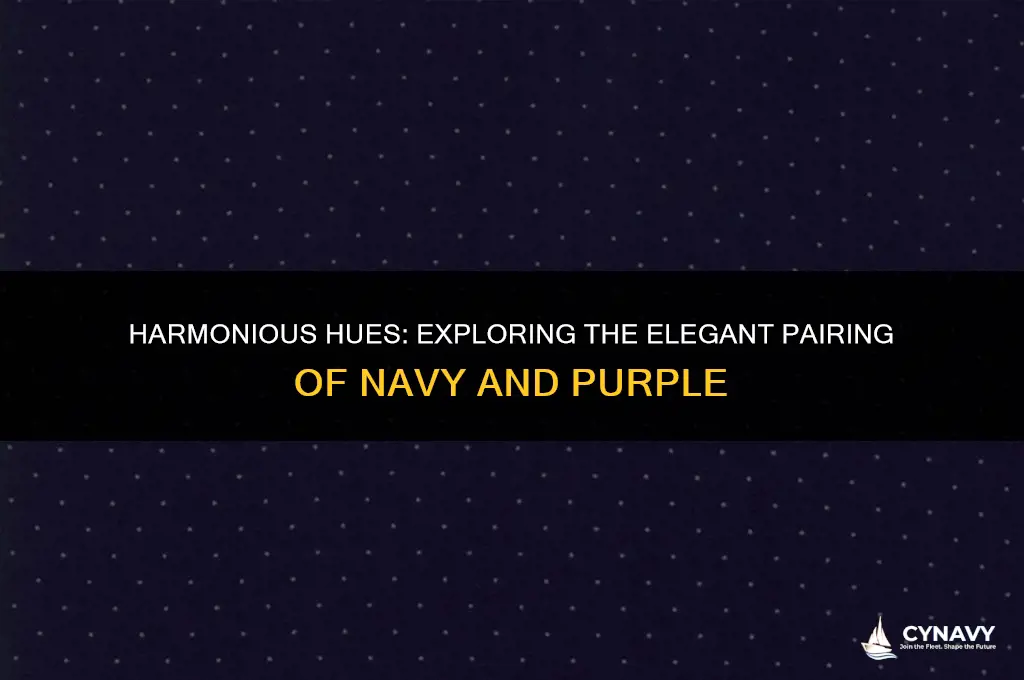 do navy and purple go together