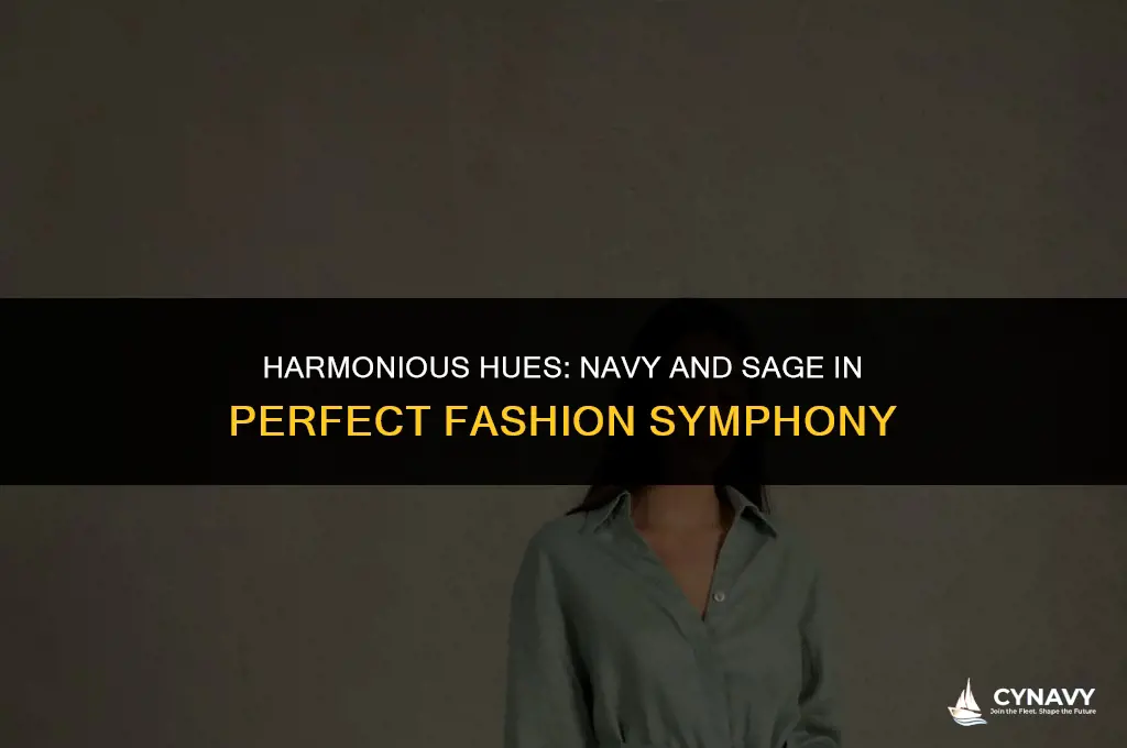 do navy and sage go together