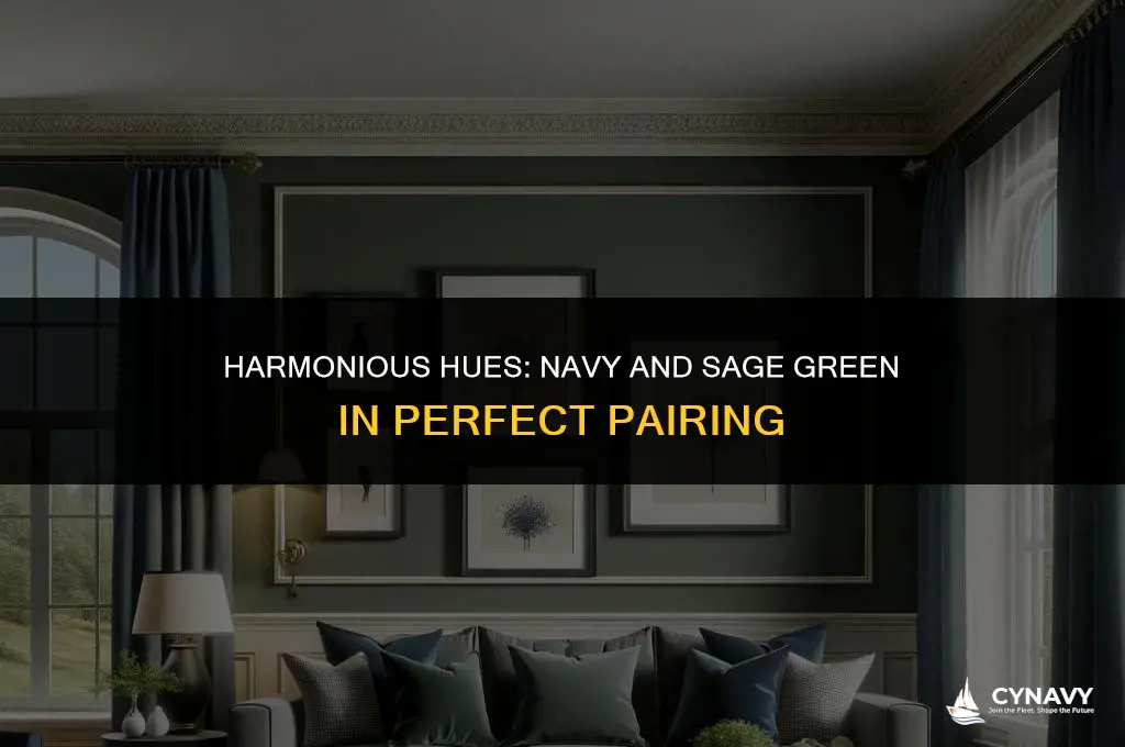 do navy and sage green go together