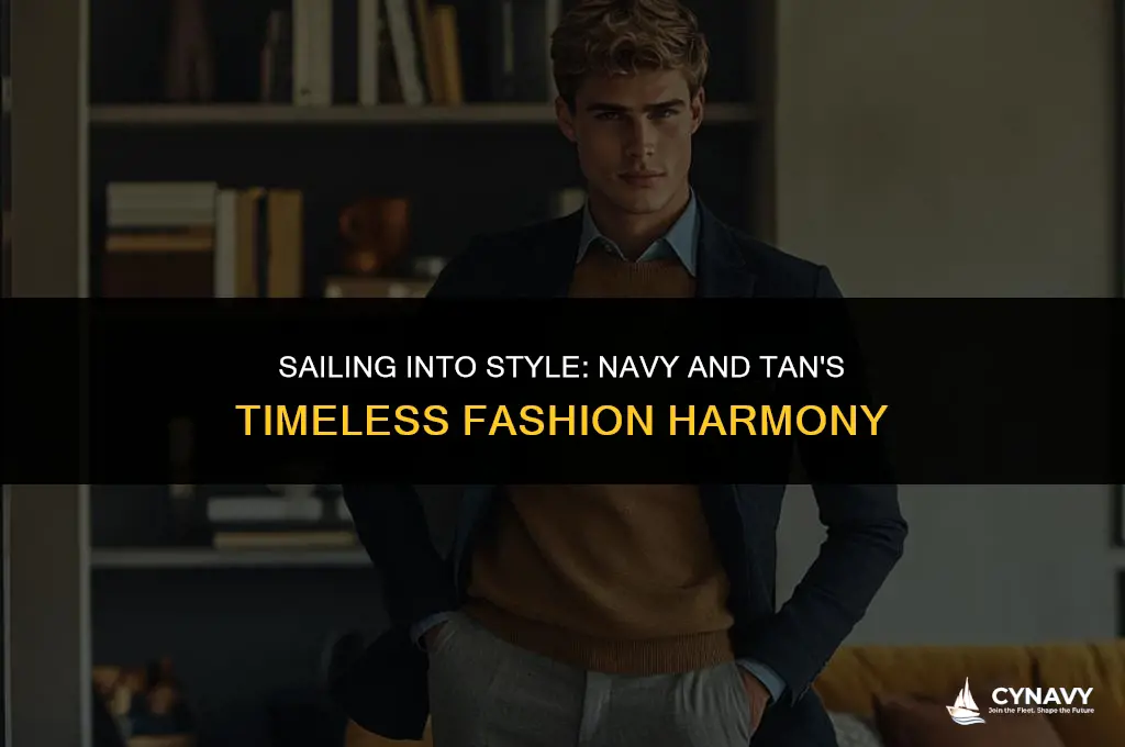 do navy and tan go together