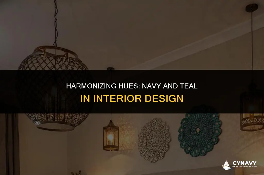 do navy and teal go together in a room