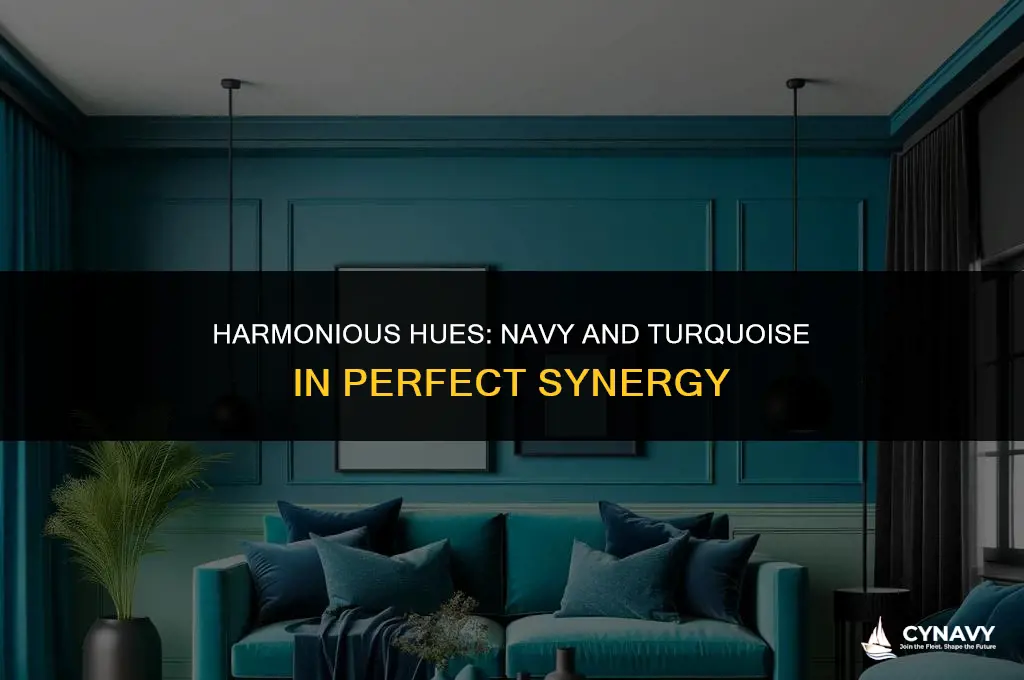 do navy and turquoise go together