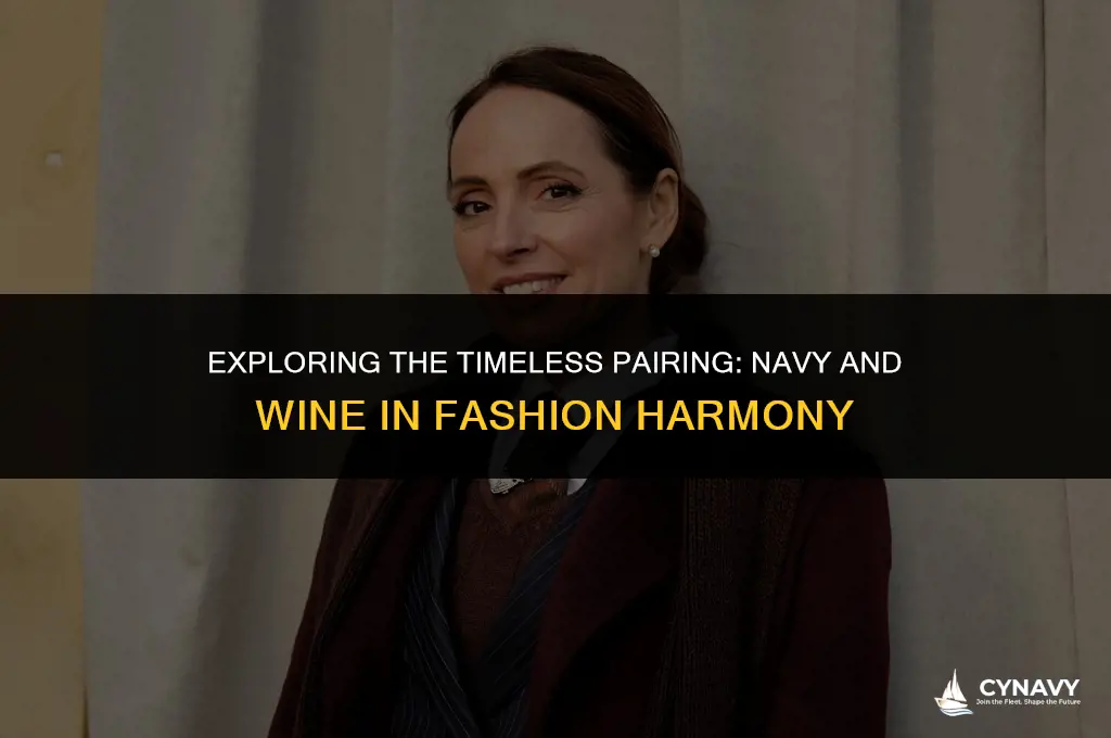 do navy and wine go together