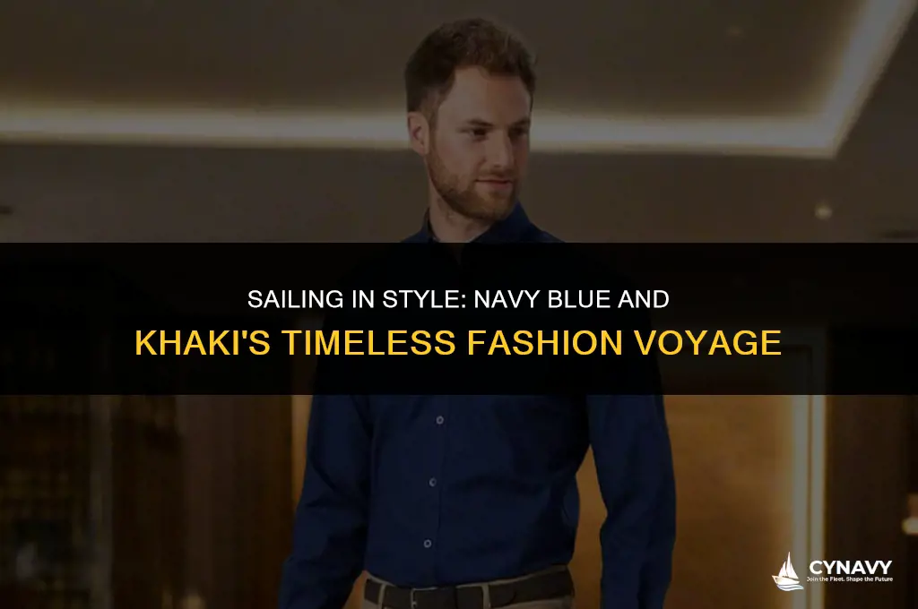 do navy blue and khaki go together