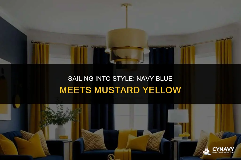 do navy blue and mustard yellow match