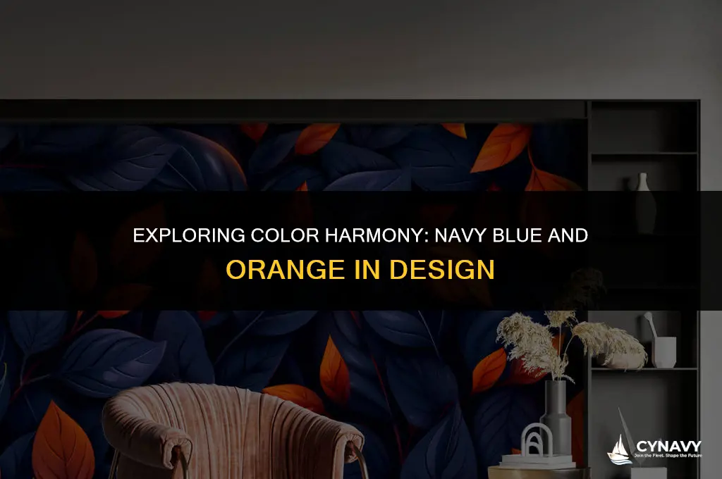 do navy blue and orange go together