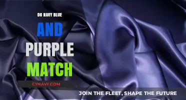 Harmonious Hues: Navy Blue and Purple in Perfect Match