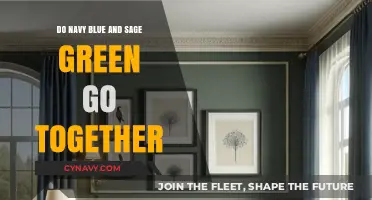 Harmonious Hues: Navy Blue and Sage Green in Perfect Pairing