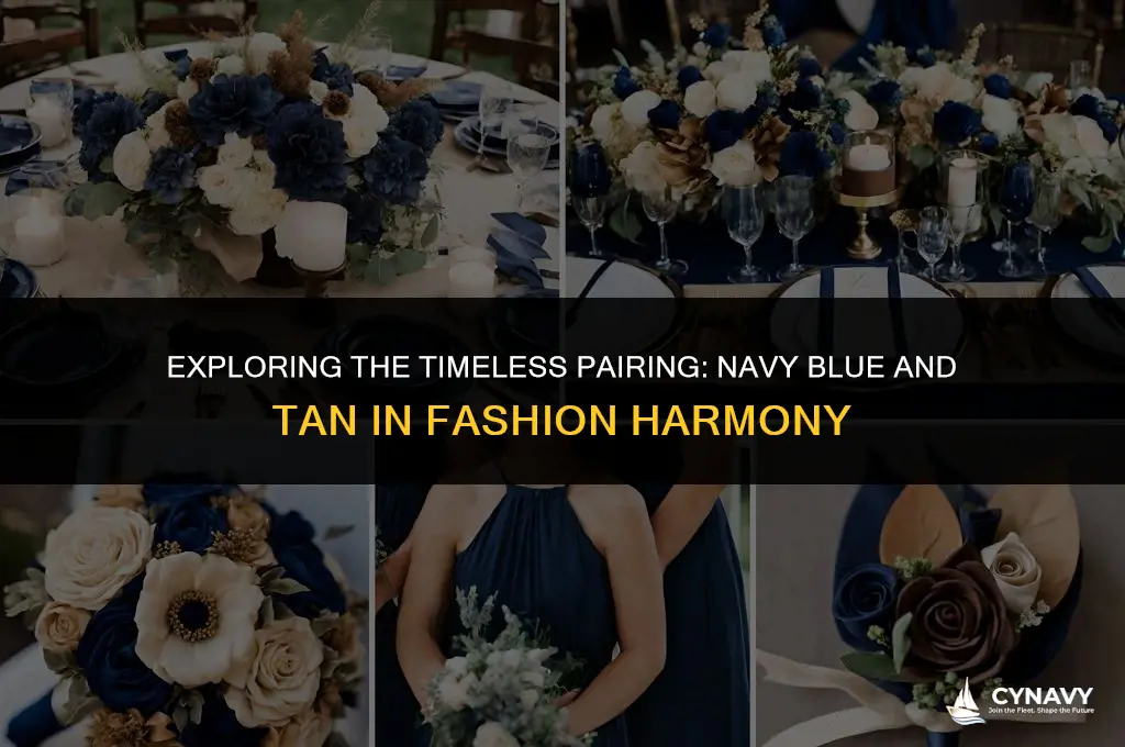 do navy blue and tan go together