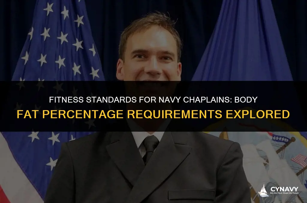 do navy chaplain need to meet body fat percentage