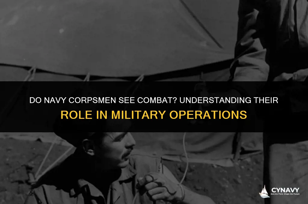 do navy corpsman see combat