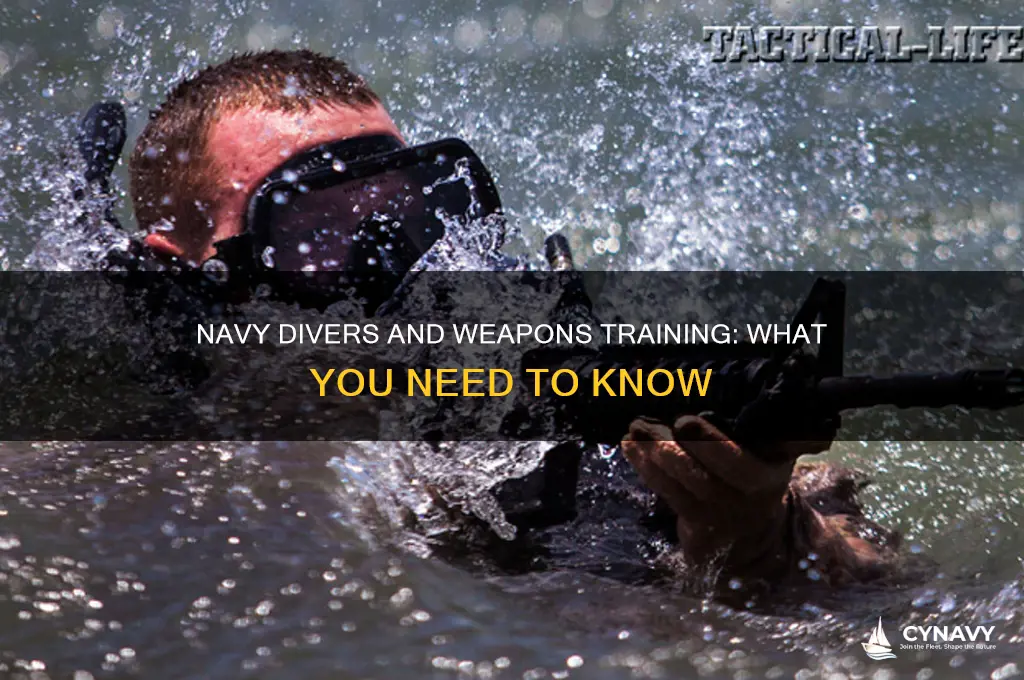 do navy divers get weapons training