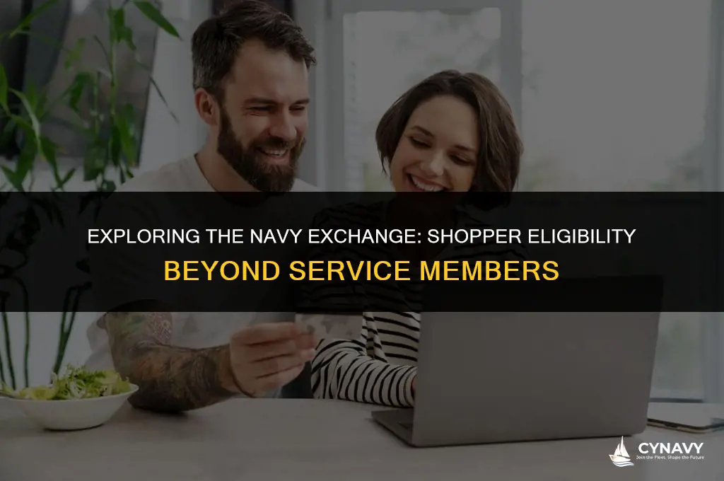 do navy exchange shoppers need to be in the navy