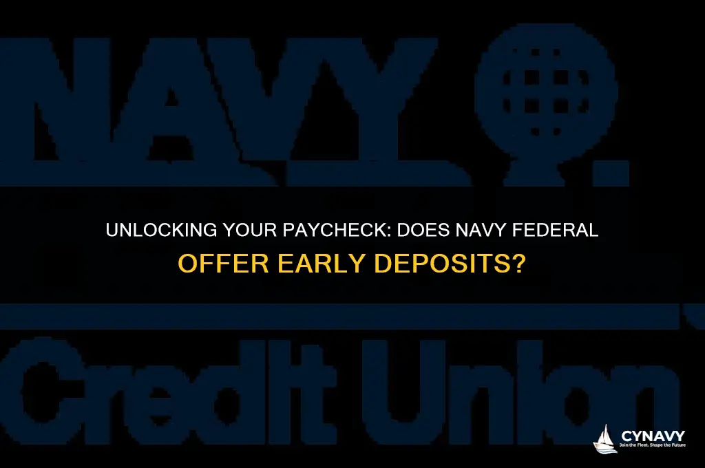 do navy federal deposit early