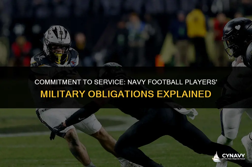 do navy football players have to serve in the military