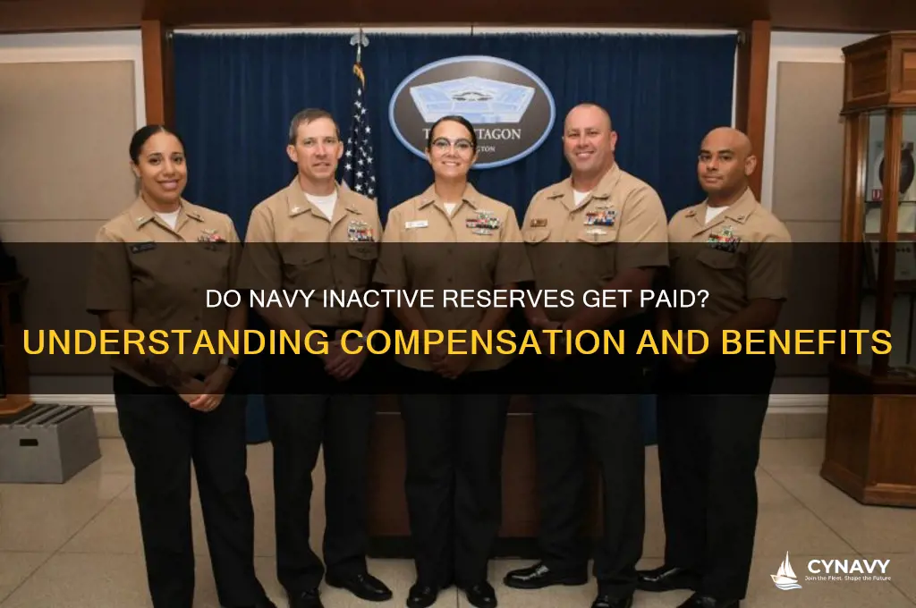 do navy inactive reserves get paid