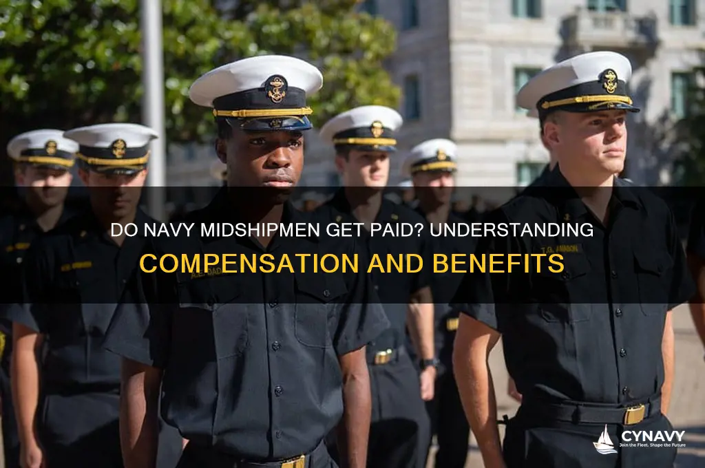 do navy midshipmen get paid