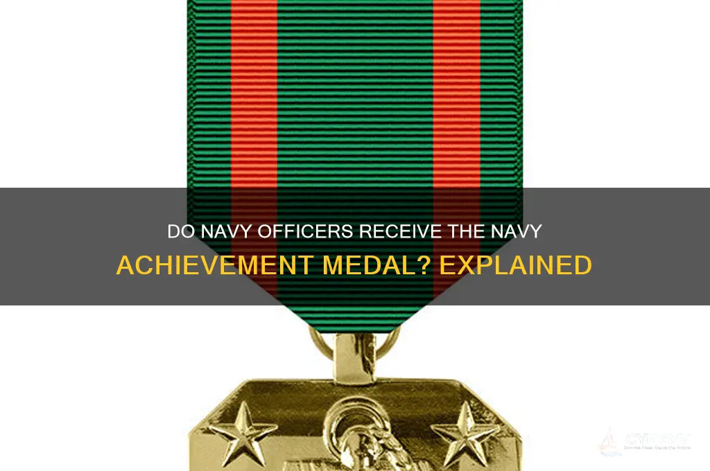 do navy officers get navy achievement medal