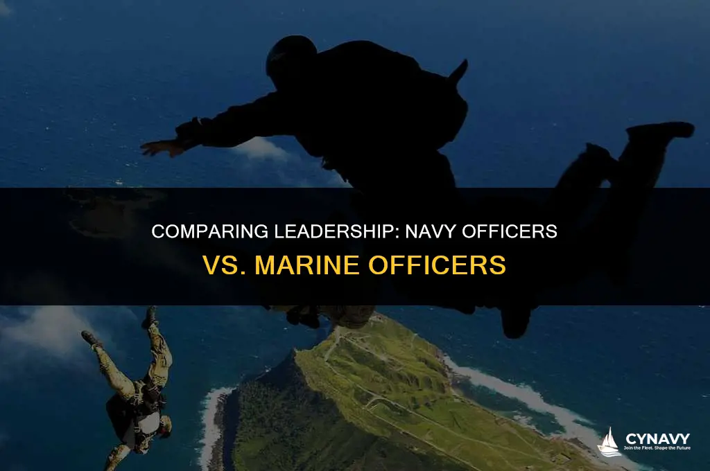 do navy officers have as much leadership as marine officers