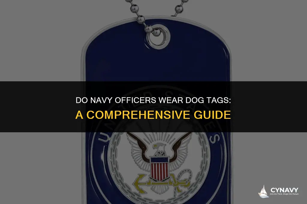 do navy officers wear dog tags