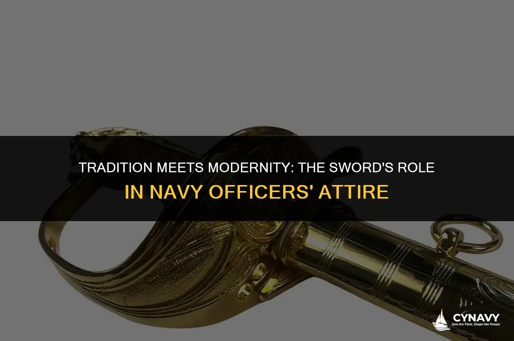 do navy officers wear swords