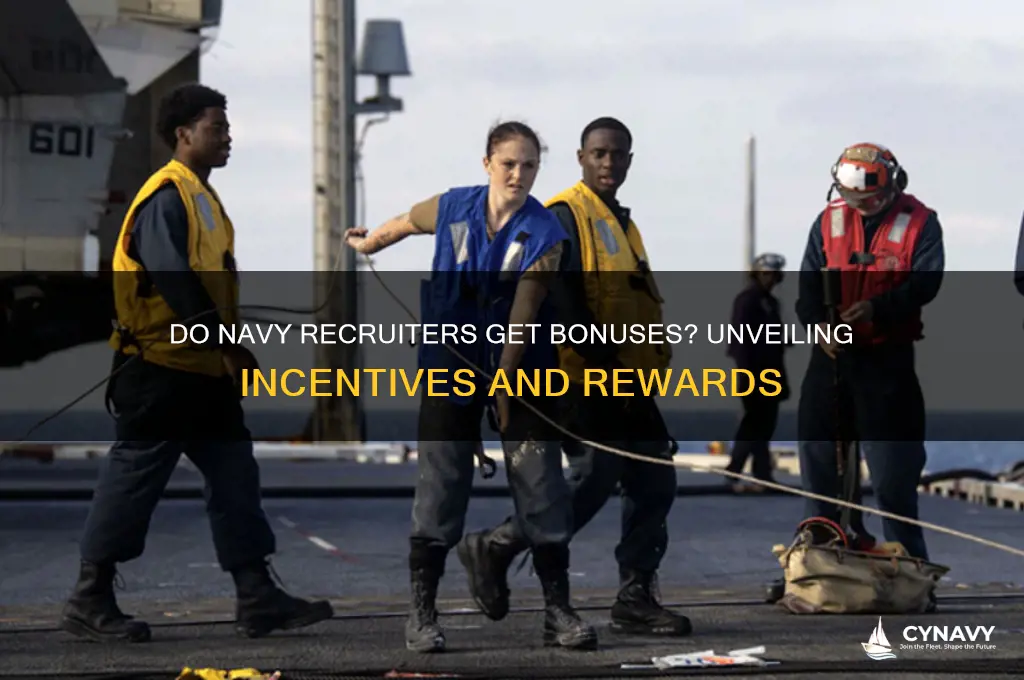 do navy recruiters get bonuses