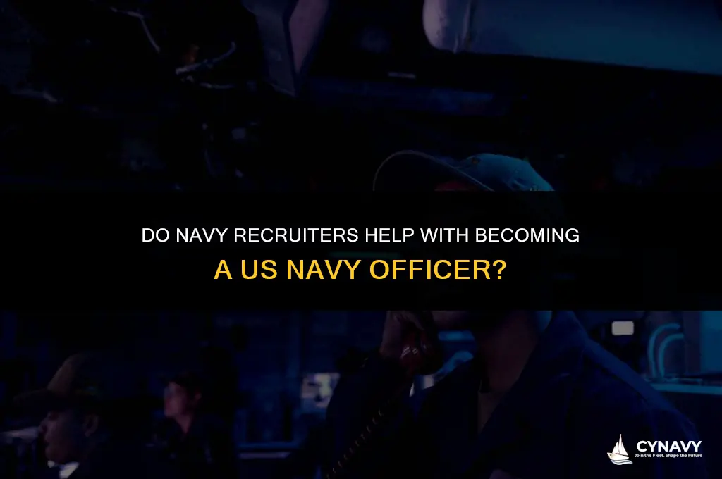 do navy recruiters help with becoming a us navy officer
