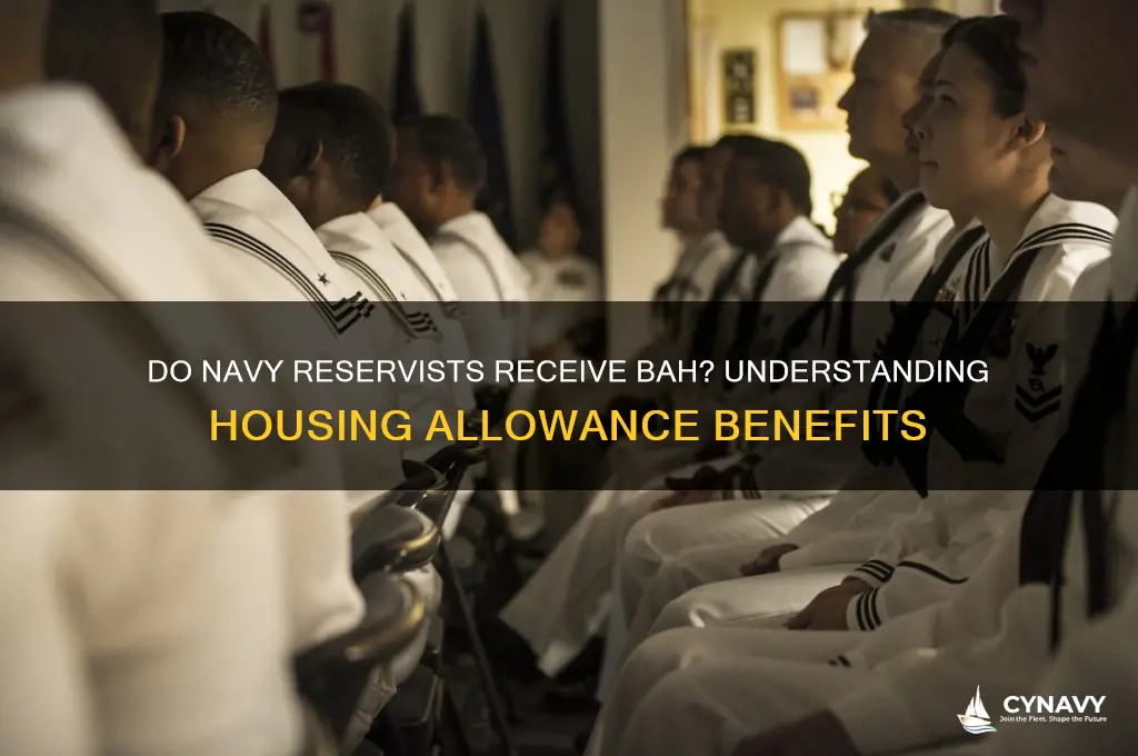 do navy reserve get bah