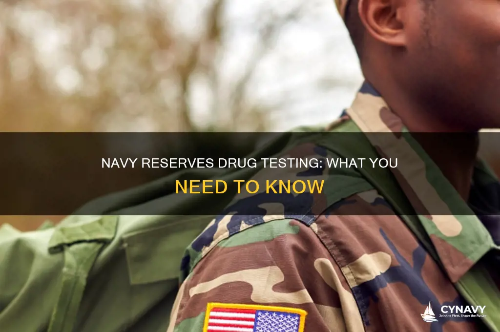 do navy reserves get drug tested