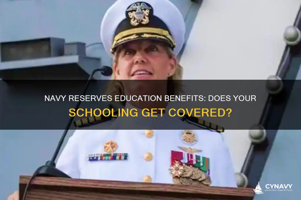 do navy reserves get schooling paid for